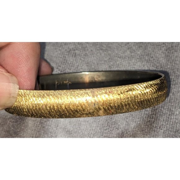 Monet Jewelry - Monet Vintage Textured Gold Bangle